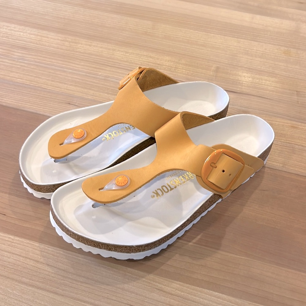 Birkenstock Gizeh Big Buckle | NEW in box! | Apricot | Sz 49